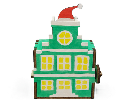 knutselen voor kinderen kerstman verstopt achter schoorsteen coole klaus