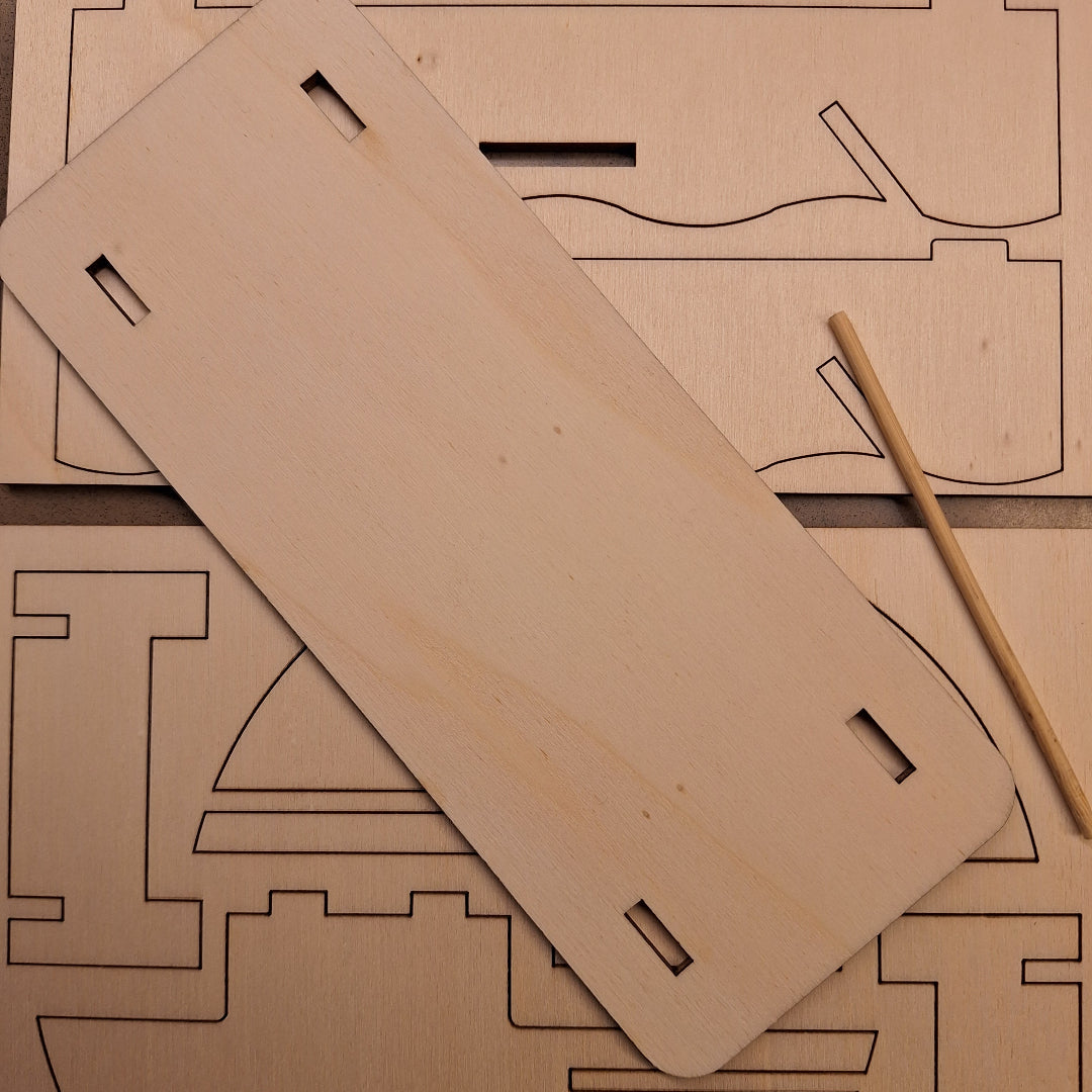 knutselpakket kleuters houten planken lasergesneden