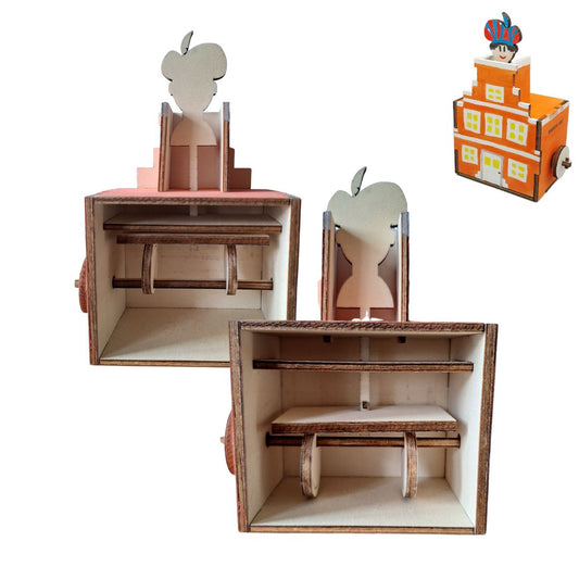 knutselpakket sinterklaas - werking van de techniek