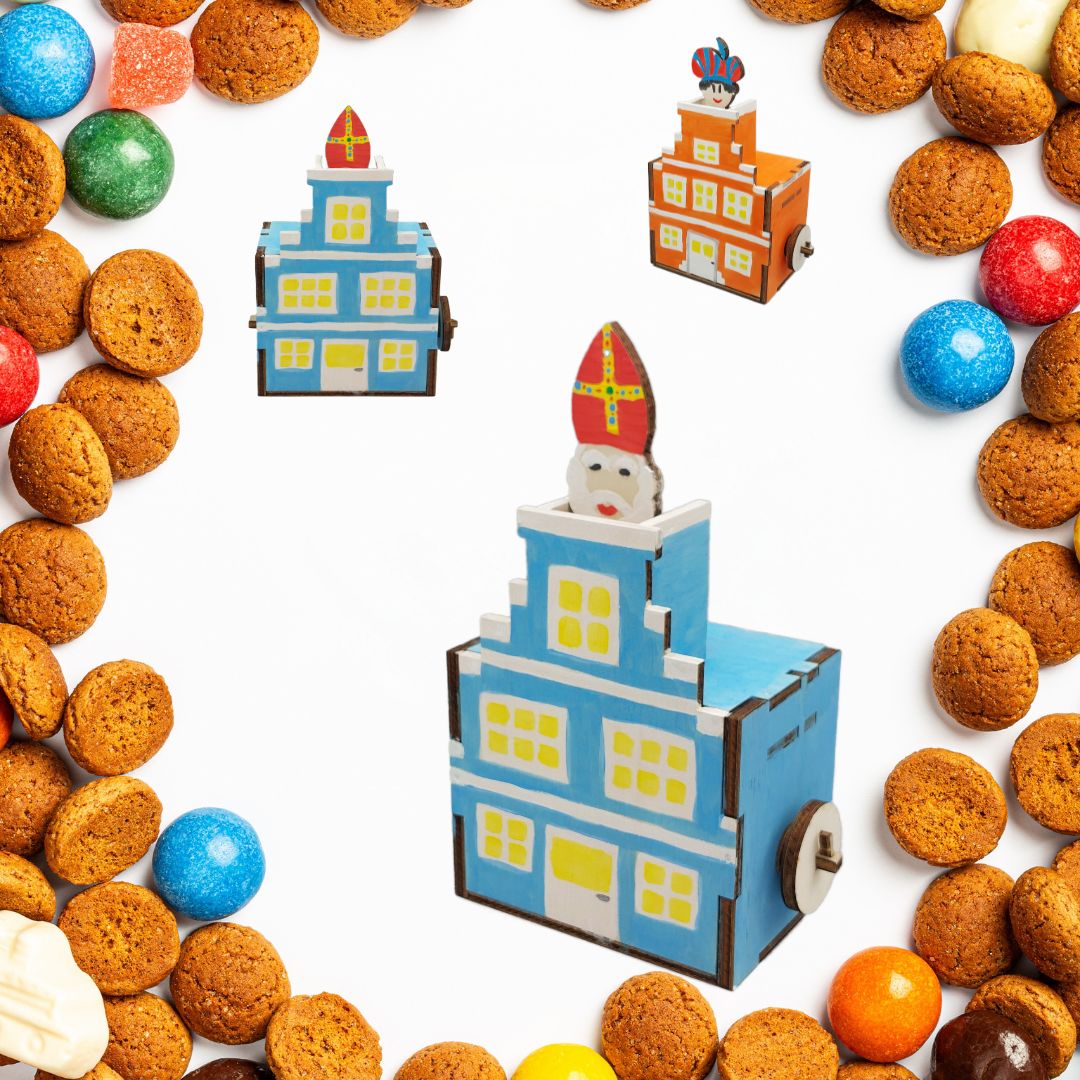 knutselen met sinterklaas eindresultaat knutselpakketten 4-8 jaar techniekludiek