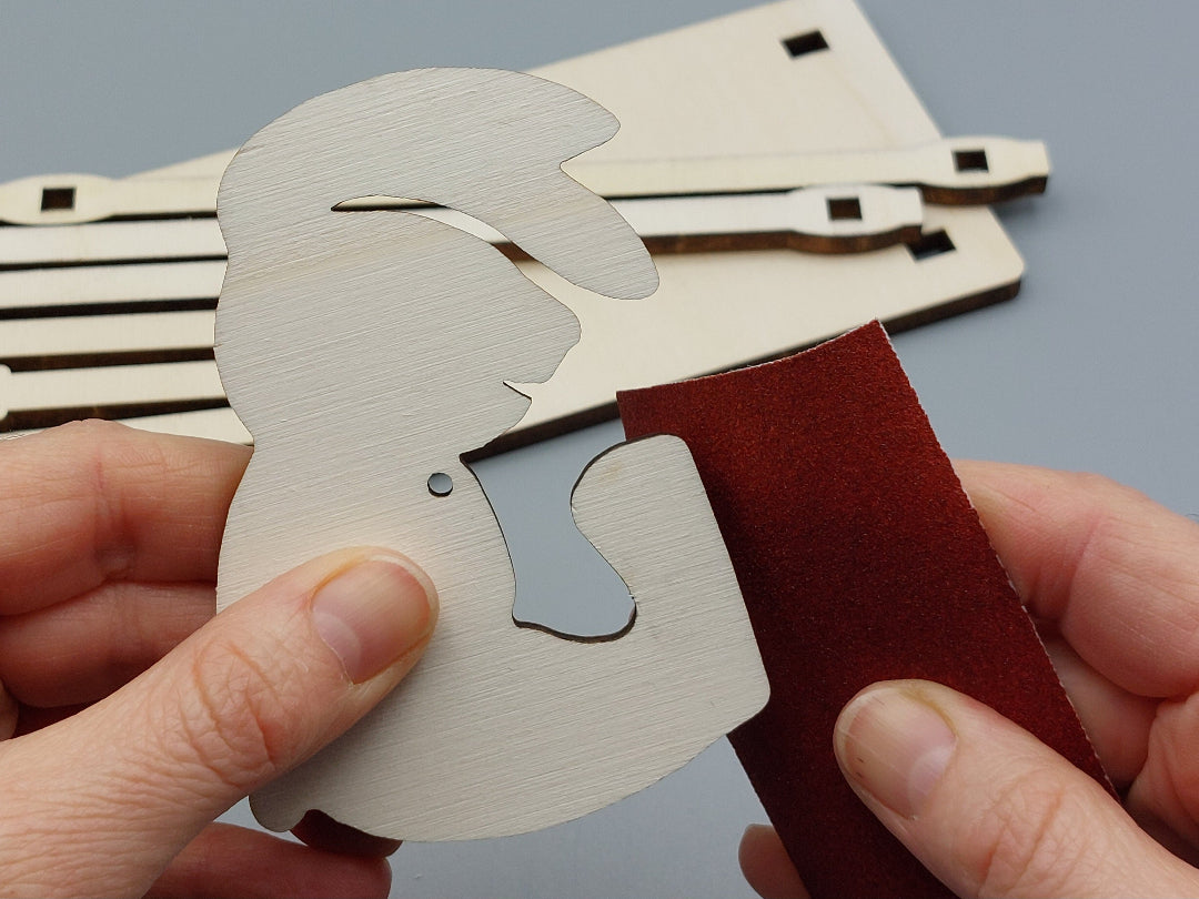 knutselpakket haas schuren – creatieve kleuter activiteit BSO