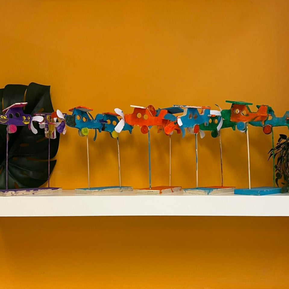 knutselen BSO resultaten van het knutselen van de kinderen