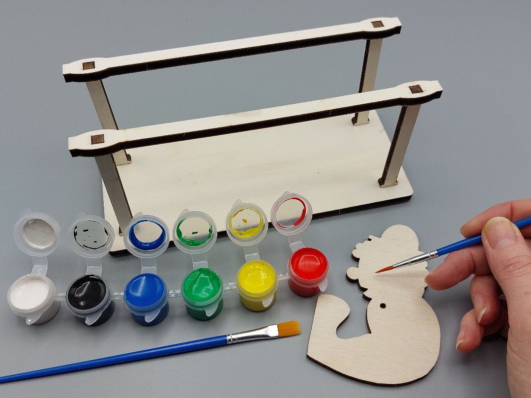 Komische Clown verven en versieren – creatieve kleuter activiteit binnen