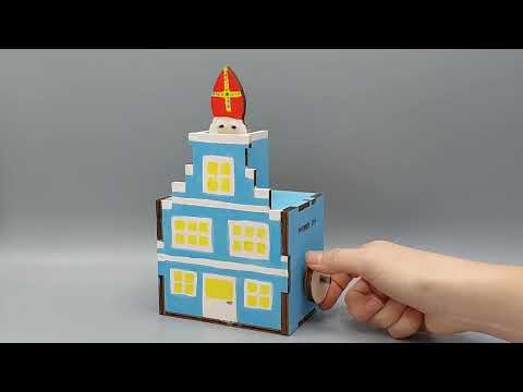 Youtube video van Knutselpakket Slimme Sint: Sint verstopt zich in de schoorsteen en komt er uit